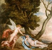 Dyck, Anthony van Cupid and Psyche (mk25) oil painting artist